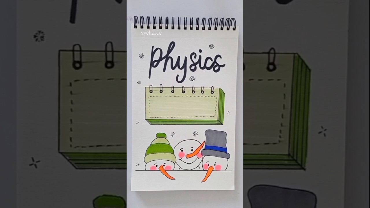 Snowman idea for a front page ➡️ Physics 