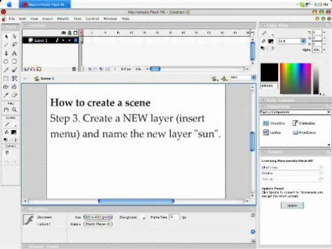 How to use Macromedia Flash MX