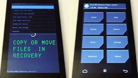 Fix Move/copy files in recovery