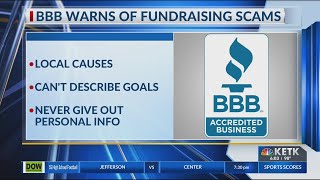 BBB warns of fundraising scams