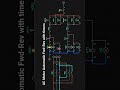 AC motor automatic forward -reverse with On delay Timers