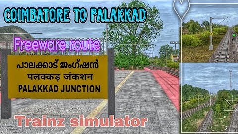 COIMBATORE TO PALAKKAD || FREEWARE ROUTE || TRAINZ SIMULATOR || HIGH GRAPHICS|| free !!!!!
