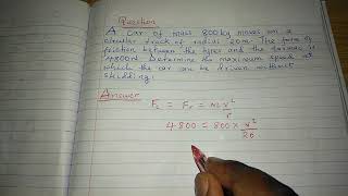 UNIFORM CIRCULAR MOTION EXAMPLES.