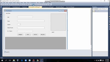 APLIKASI DATA ADMIN SEDERHANA MENGGUNAKAN M.S VISUAL STUDIO 2010 ||DENGAN  DATA BASE M.S ACCESS 2010