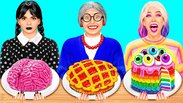 Wednesday vs Grandma Cooking Challenge | Who Wins the Cooking War by BaRaDa Challenge