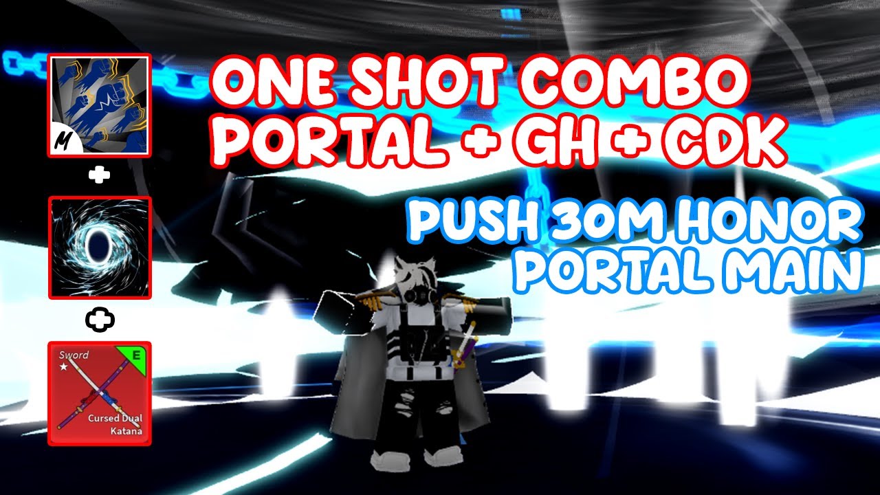 Blox Fruits Portal Combo + Cdk + God One shot #bloxfruits #combo