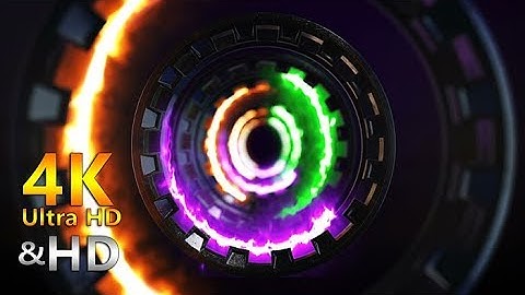 3D Energy Arcs Tunnel | 4k VJ Loops | Motion Graphics Footage