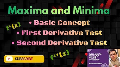 Applied Maths | AOD | Exercise 6.6 | Class 12 | Maxima and Minima | First and Second Derivative Test
