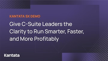 Give C-Suite Leaders the Clarity to Run Smarter, Faster, and More Profitably | Kantata SX