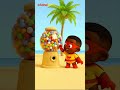 BEACH GUMBALL MACHINE Song!🏖️ | Fun Nursery Rhymes For Kids | Learn Colors w/@AnimalSketch​