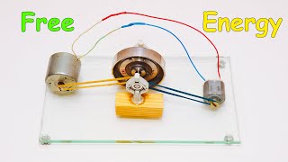 Free energy generator with two dc motor