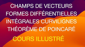Champs de vecteurs, formes différentielles et intégrales curvilignes – Théorème de Poincaré