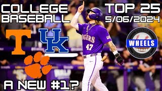 COLLEGE BASEBALL RANKINGS: A NEW NUMBER 1 | WHEELS BREAKDOWN OF 5/6/24 COLLEGE BASEBALL RANKINGS