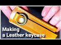 【レザークラフト】スリムキーケース製作/Making a Leather Slim Keycase/Leathercraft