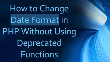 How to Change Date Format in PHP Without Using Deprecated Functions