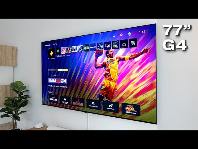 LG G4 OLED 77 – Best TV in 2024? (Full Setup u0026 First Impressions) class=