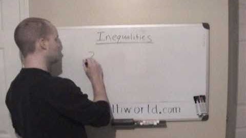Algebra Tutorials- Inequalities