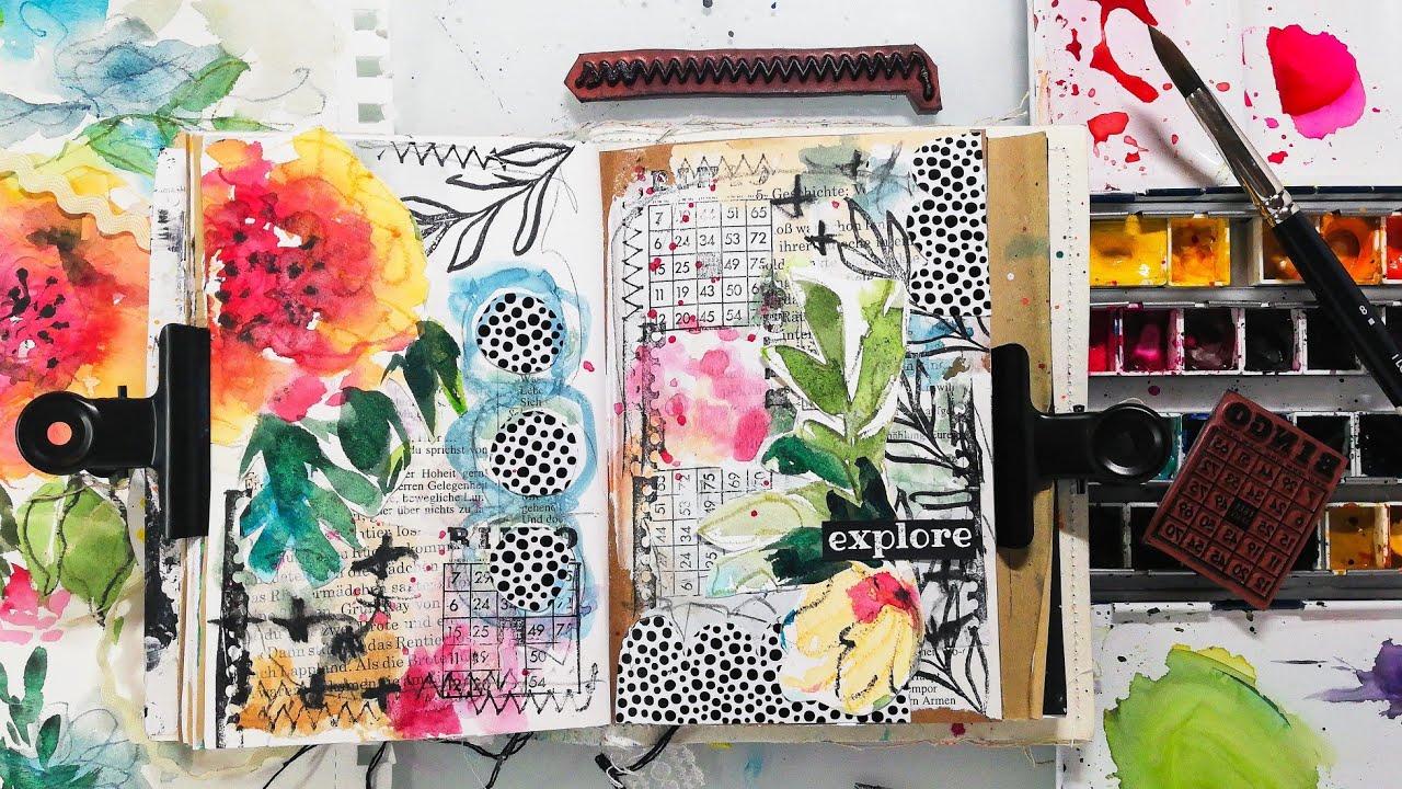 Mixed Media Collage in my Art Journal 