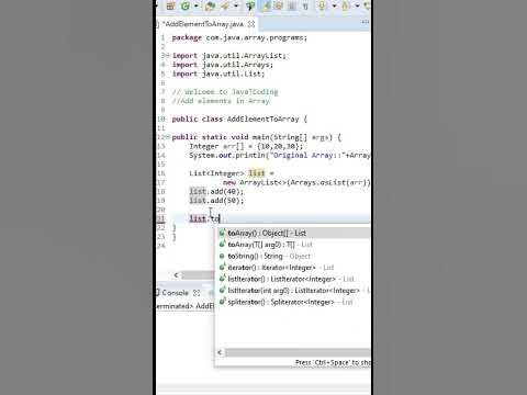 🤫🤫Add elements to Array in Java #shorts #youtubeshorts #javatcoding ...