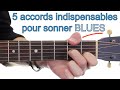 Les 5 MEILLEURS ACCORDS BLUES & Delta BLUES !