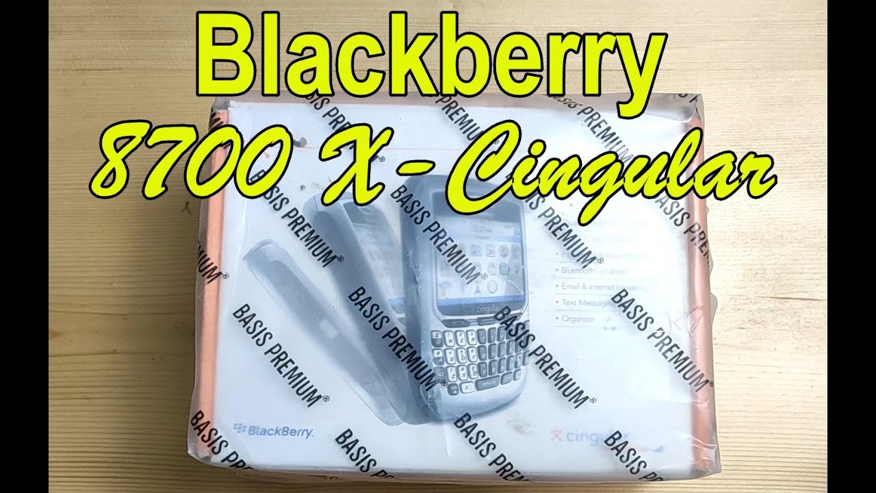 Rare Vintage Blackberry 8700 Xcingular - Unbox and review