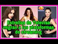 Actrices ¿Dejaron Televisa? 𝐘 𝐓𝐑𝐈𝐔𝐍𝐅𝐀𝐍 en las plataformas de streaming... | CosmoNovelas TV