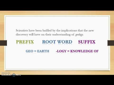 Vocabulary Lesson 2 Greek And Latin Roots