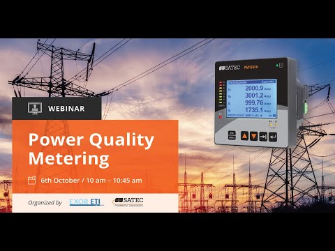 WEBINAR: Power Quality Metering (English language)