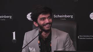 Post-game Press Conference with tournament leader Gukesh | Round 13 | FIDE Candidates