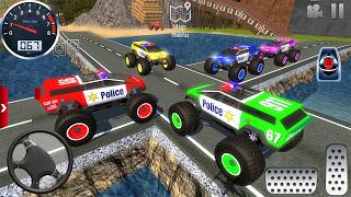 Impossible Monster Truck Simulator 3D - Extreme Sport Police Car stunt Driving - Android GamePlay #2 screenshot 3