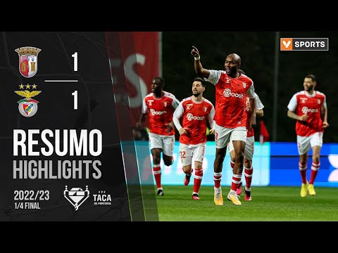 Highlights | Resumo: SC Braga 1-1 Benfica (Taça de Portugal 22/23)