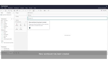 How to Create a New Workbook on Tableau online