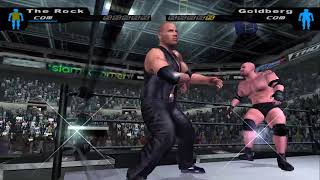 Goldberg vs Hollywood Rock – SummerSlam Dream Match | ALL AI Simulation