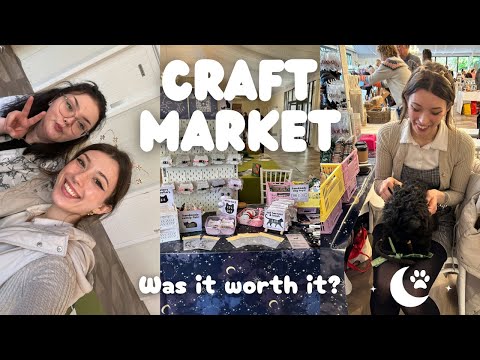 Our First EVER Craft Market as a Handmade Pet Accessory Business! | STUDIO VLOG 6 ^ↀᴥↀ^