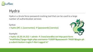 Dictionary Attack Using Hydra Part 1 of 2