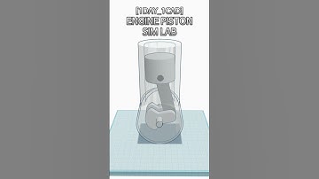 [1DAY_1CAD] ENGINE PISTON - SIM LAB #shorts #tinkercad #project