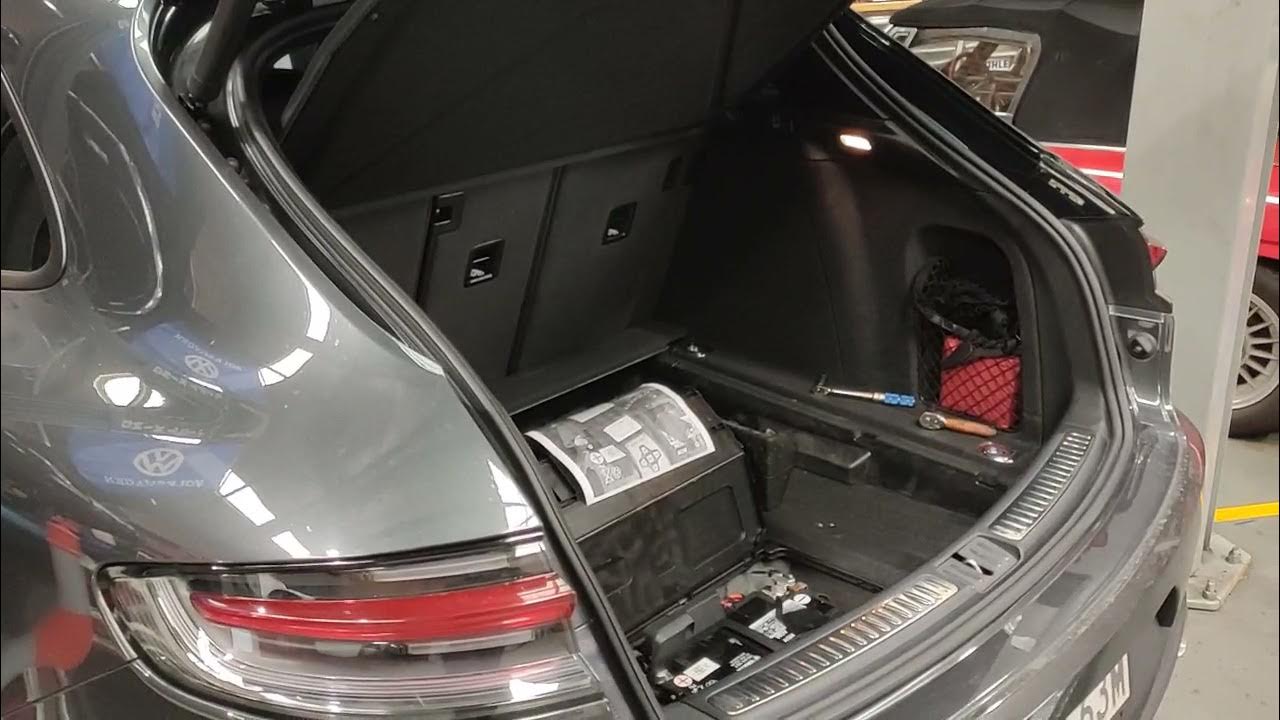 Porsche Macan - Battery location & checking terminals - YouTube