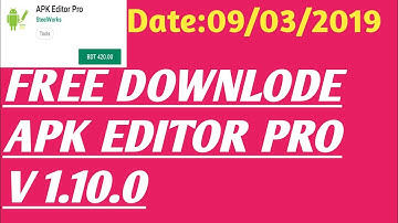Apk Editor Pro Free Downlode V.1.10.0
