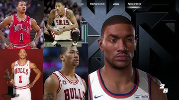 DERRICK ROSE FACE CREATION NBA 2K26