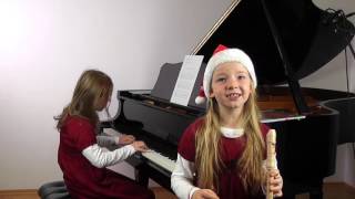 Video voorbeeld van "Morgen kommt der Weihnachtsmann gespielt von Carolin und Helena"