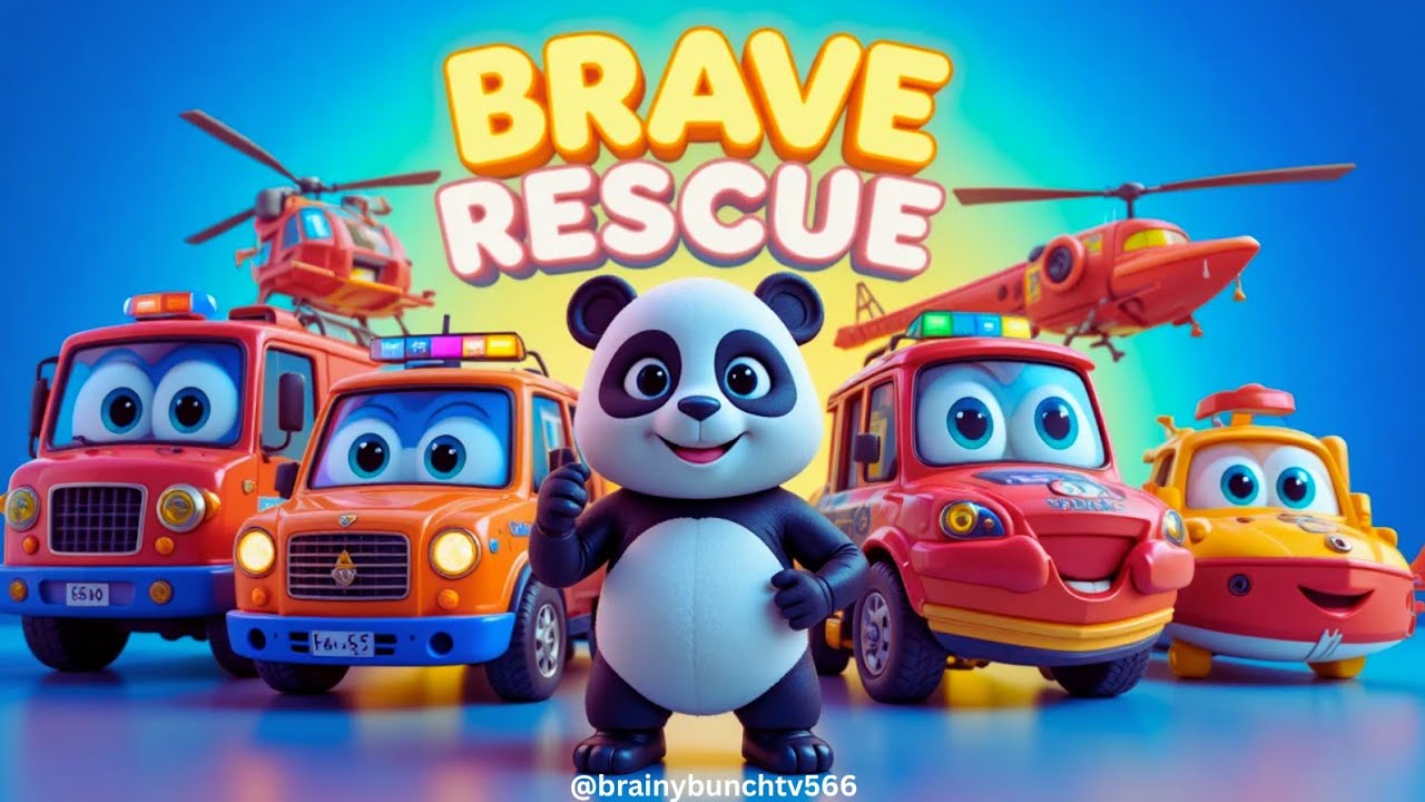 Brave Rescue Team for Kids 🚁 | Learn Rescue Vehicles & Their Jobs ...