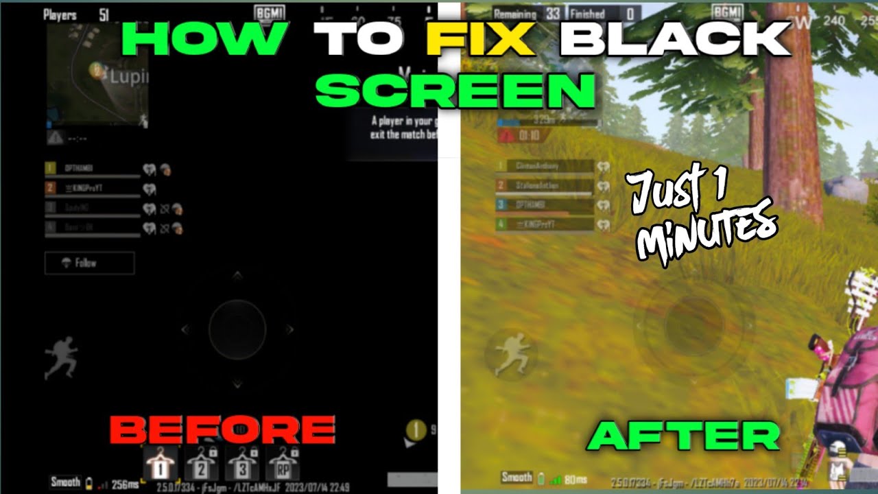 HOW TO FIX BLACK SCREEN IN BGMI | 2.5 UPDATE - [MALAYALAM] - YouTube