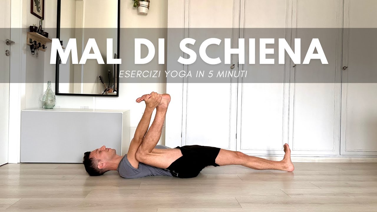 Mal di schiena - 4 esercizi yoga per principianti - YouTube