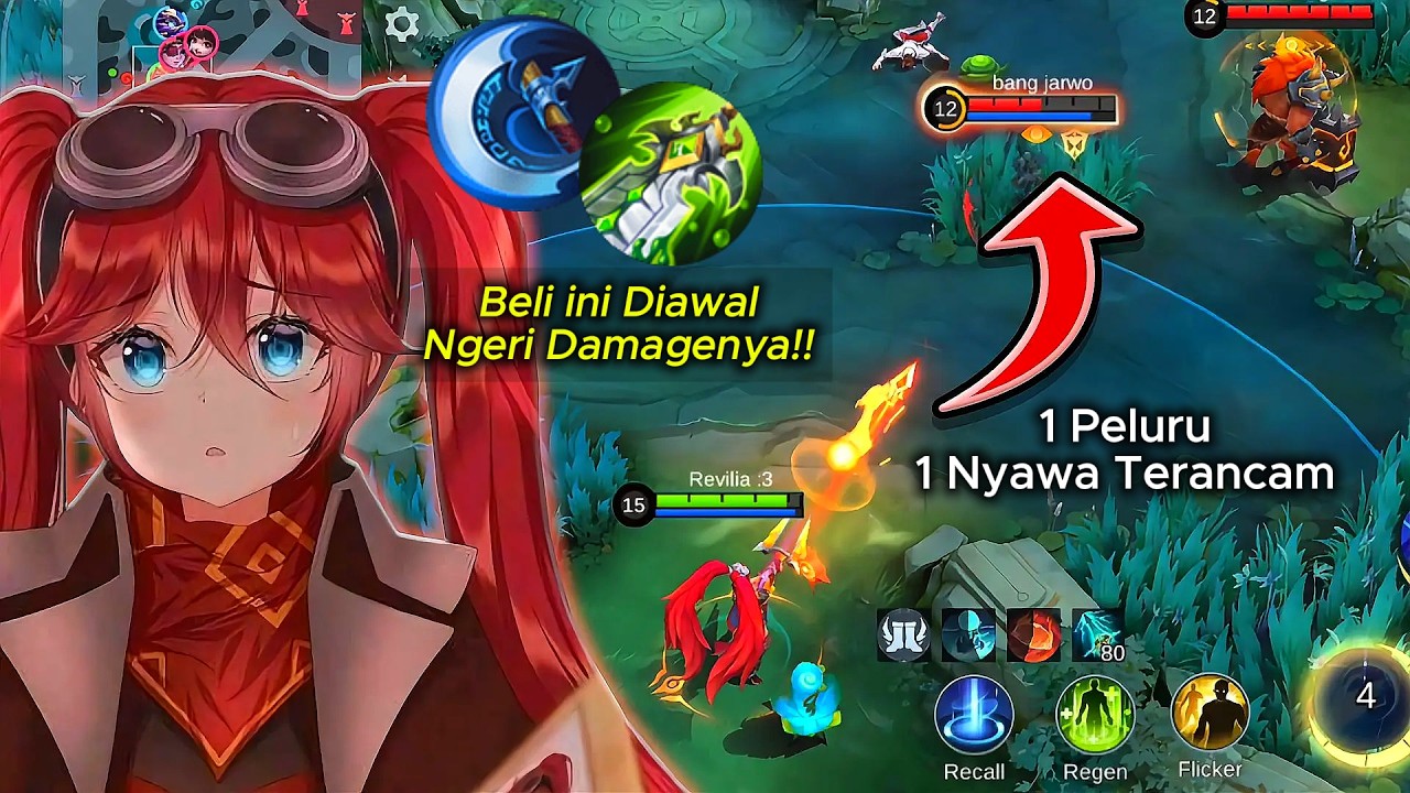Cara Tembakan Layla Sakit Banget Bisa 1 Hit?? | MLBB Build Teraskit Layla Burst Damage 2026