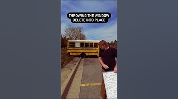 This was the easiest window delete replacement I’ve done so far. Just threw it in there #skoolie