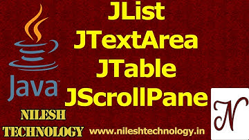 Java JList | JTextArea | JTable | JScrollPane