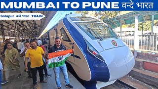 Mumbai To Pune | Solapur Vande Bharat Express | Train No 22225 Vande Bharat | bbr Vloggs