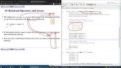 11.7 Array searching, Arrays.binarySearch() and sequential search