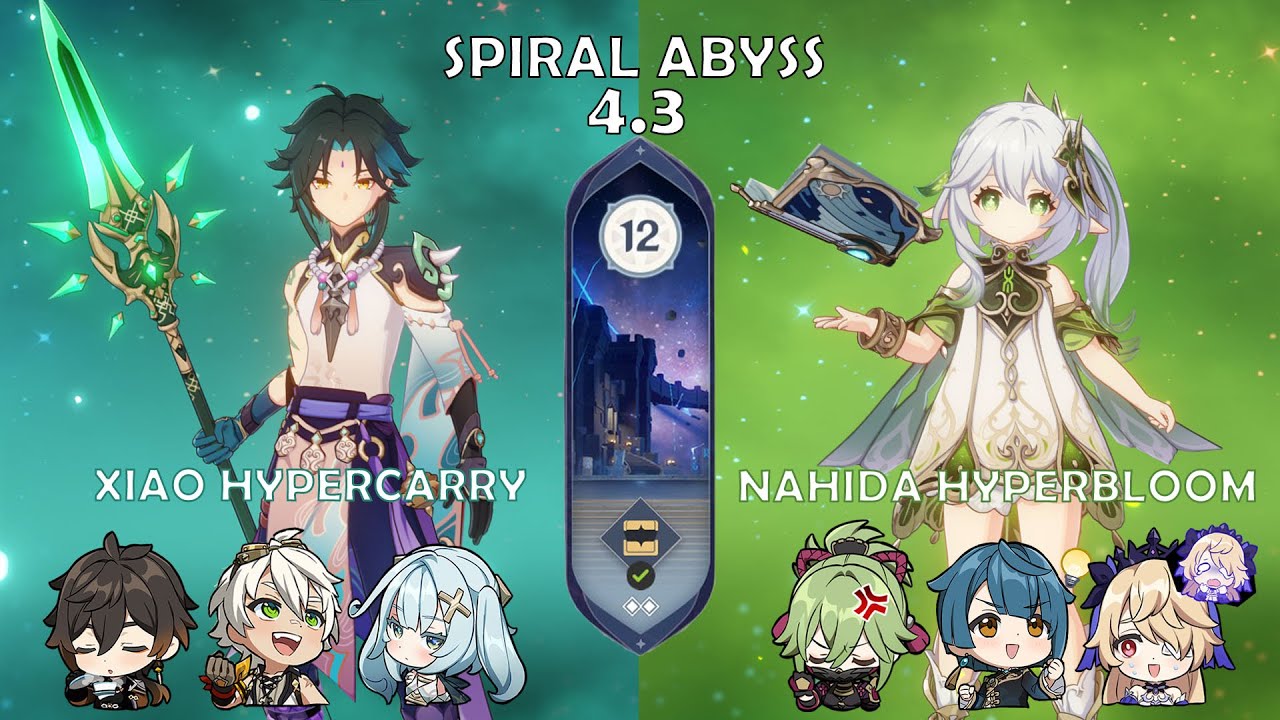 C2 Nahida HyperBloom & C0 Xiao HyperCarry | Spiral Abyss 4.3 | GENSHIN ...