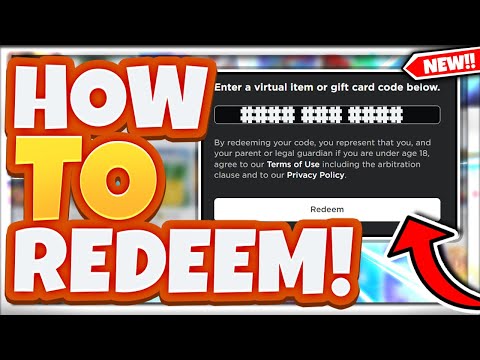 ✓ How To Redeem A Roblox Gift Code 🔴 